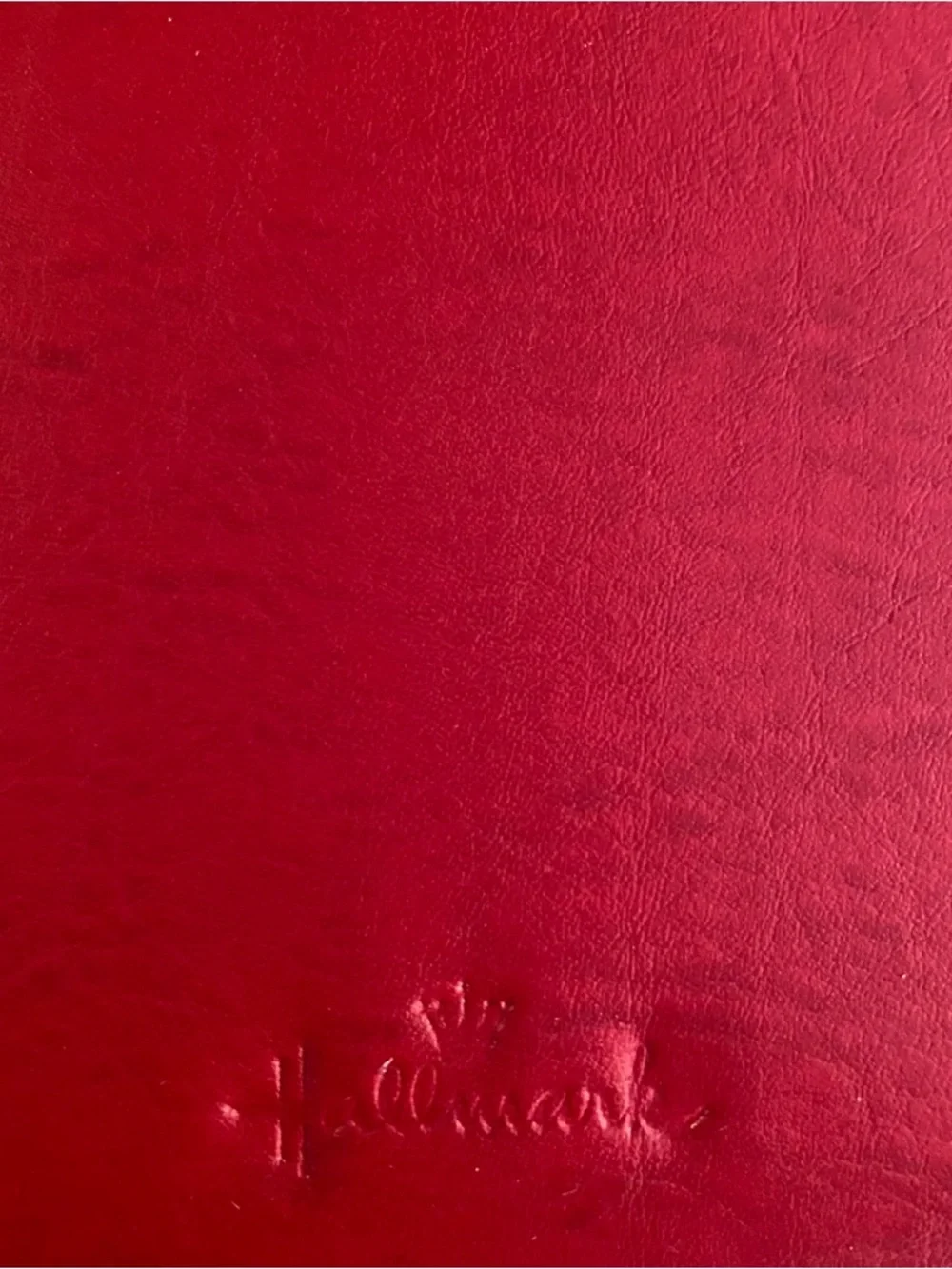 Hallmark Red Leather Guest Book 9.25” x 7” NEW in Box 72 Lined Pages LTH4398